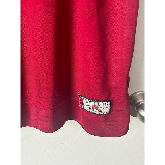 Vintage Tommy Hilfiger Polo Rugby Jersey Large Red #88 Preppy Athletic Sporty - Picture 3 of 8